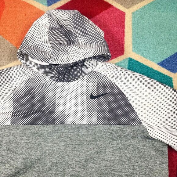 Nike Hoodie Men's Size XL Gray Pullover Sweatshirt Dri-Fit Training Athletic - Picture 2 of 6